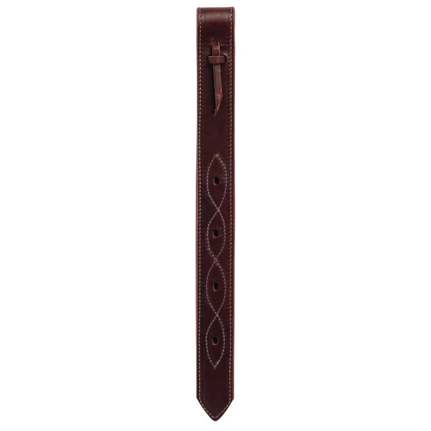 Weaver Leather Burgundy Latigo Off Billet, Doubled and Figure 8 Stitching