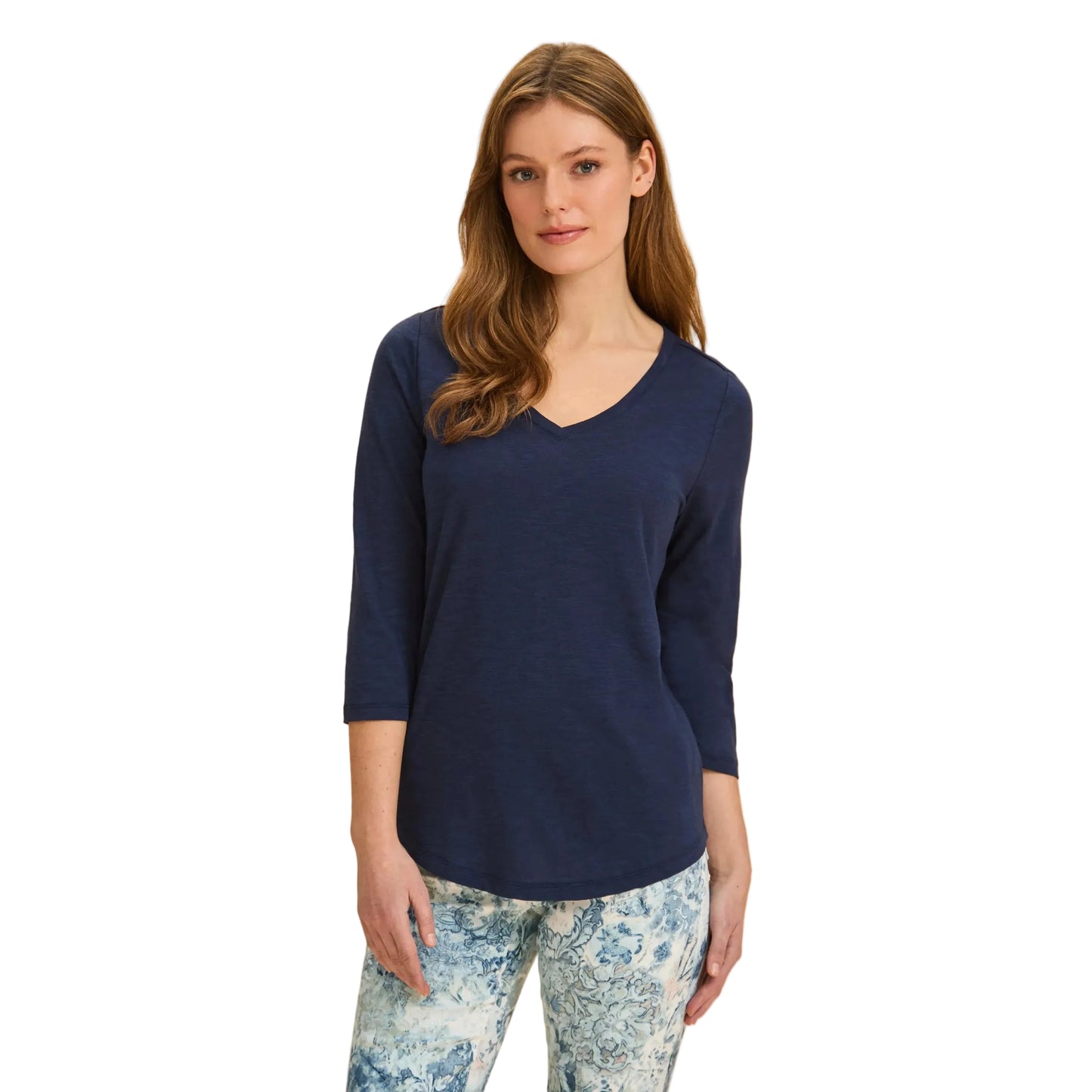 FDJ Women's 3/4 Sleeve V-Neck Top - Multiple Colours - Irvine Tack & Western Wear