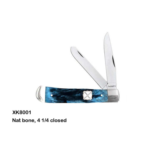 Twisted X Trapper Knife - Blue Bone - Irvine Tack & Western Wear