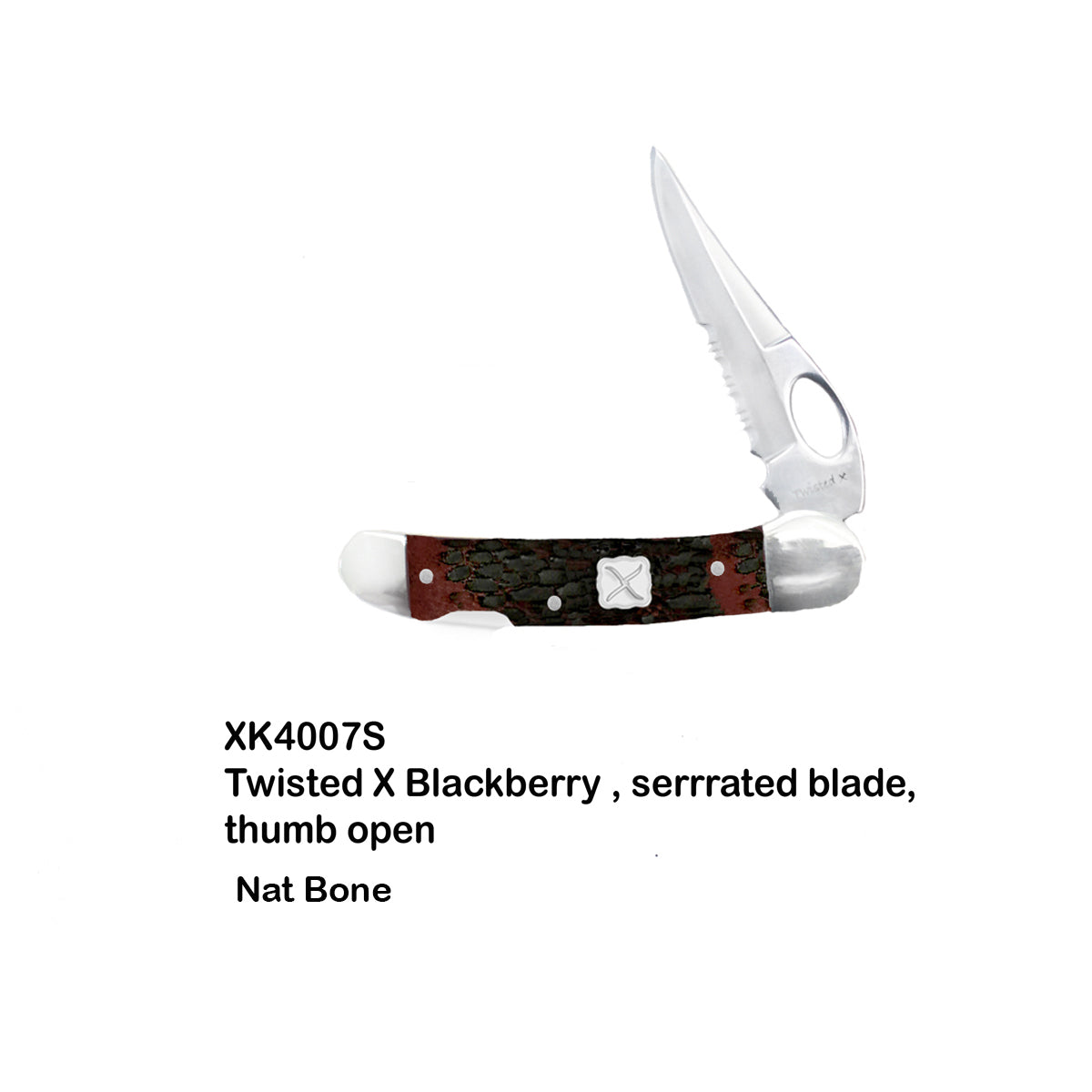 Twisted X Folding Knife - Blackberry