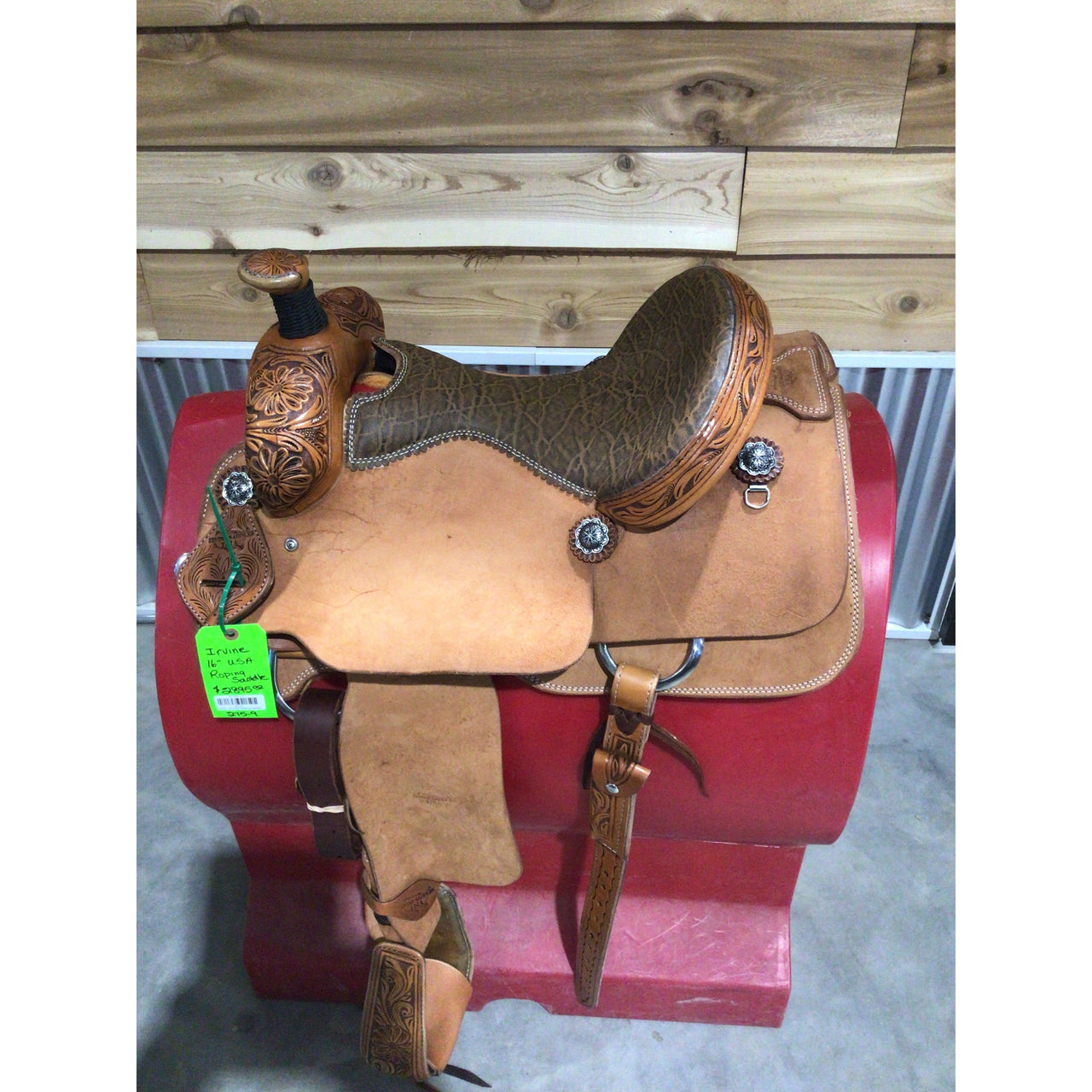 Irvine's 16" USA  Roping Saddle