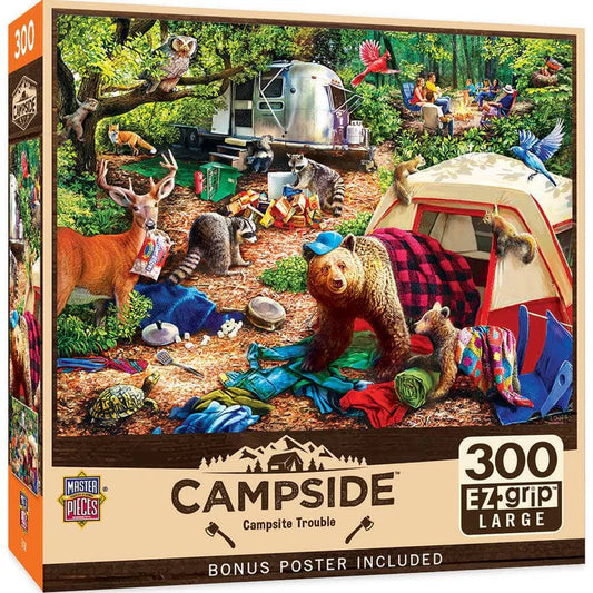 Masterpiece Campside - Campsite Trouble 300 Piece EZ Grip Jigsaw Puzzle