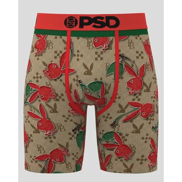 PSD Underwear Men's Playboy Cherry Ice Underwear - Beige/Red/Green