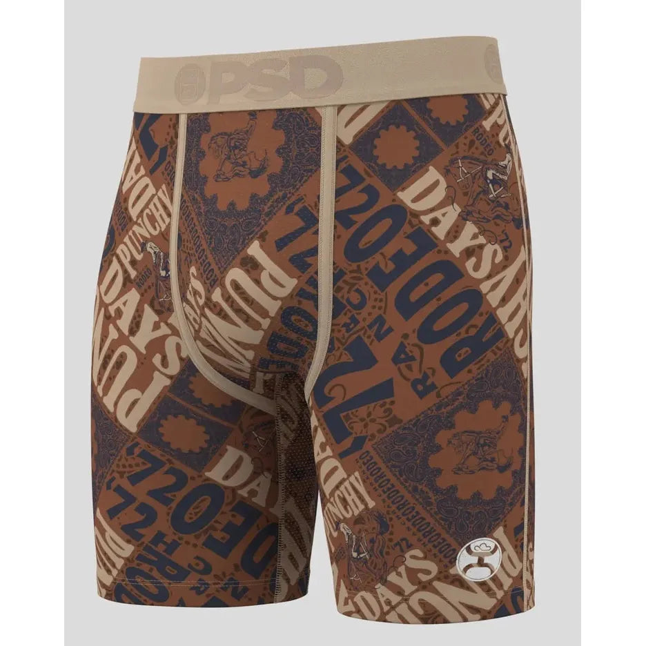PSD Underwear Men's Hooey Punchy Days Underwear - Bronw/Beige/Black