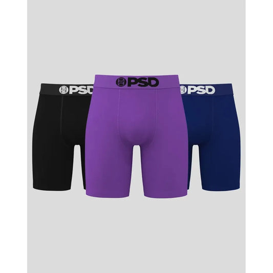 PSD Underwear Men's Solids 3 Pack Underwear - Dark Royal