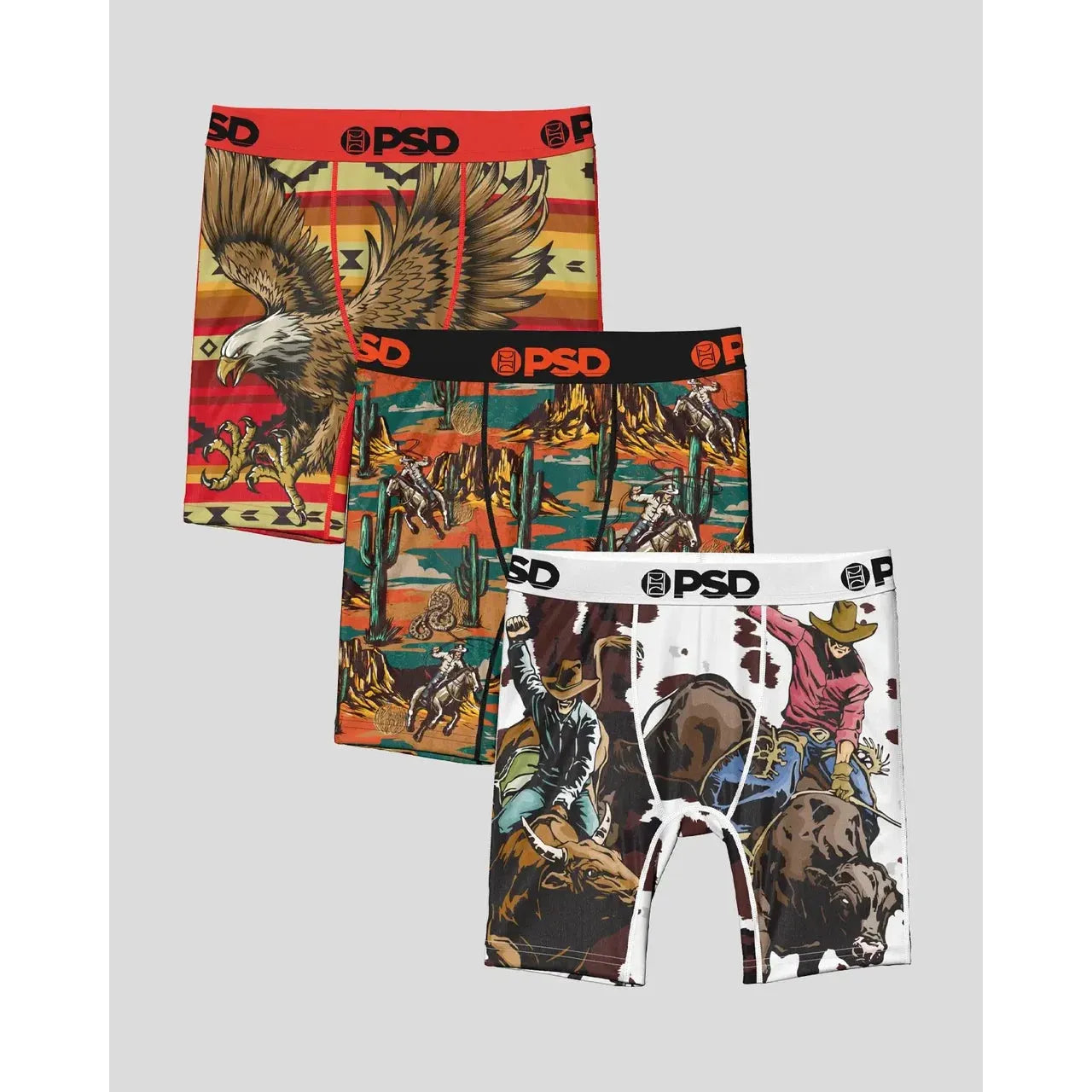 PSD Underwear Boy's Wild Bunch 3 Pack Underwear - Multicolour
