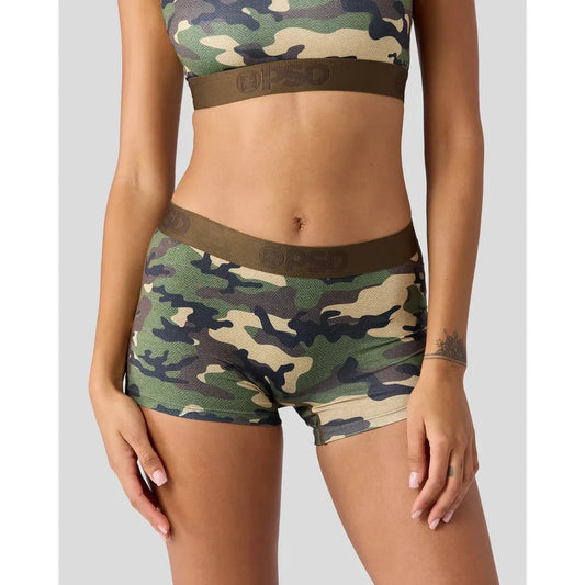 PSD Underwear Women's Convert Code Boy Short Underwear - Camo