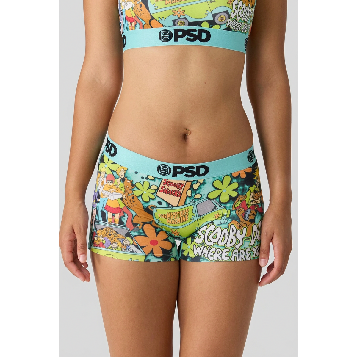 PSD Underwear Women's Boy Short Scooby Doo Where R U Underwear - Multicolour