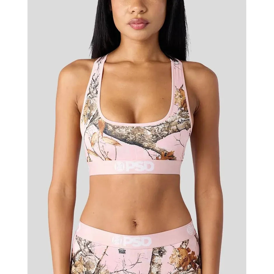 PSD Undergarments Women's Realtree Sports Bra - Edge Pink