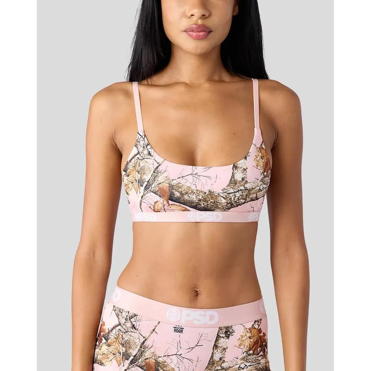 PSD Undergarments Women's Realtree Scoop Bralette - Edge Pink