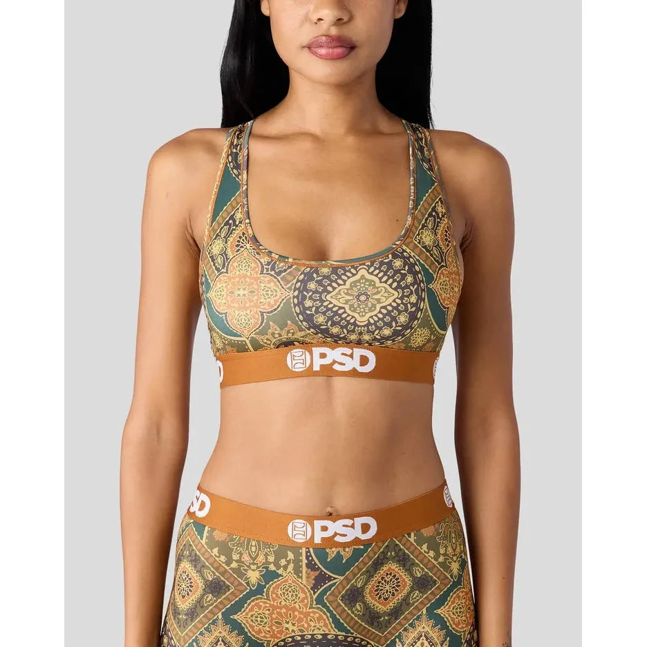 PSD Underwear Women's Hooey Prairie Scarf Sports Bra - Multicolour