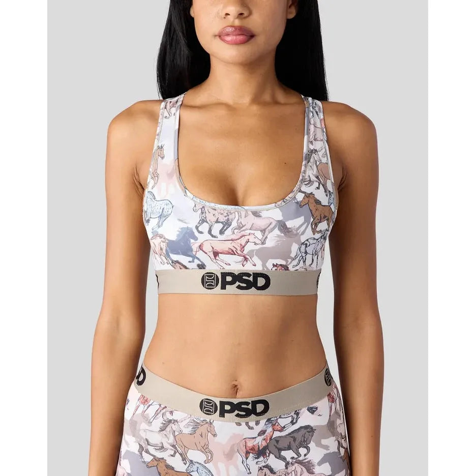 PSD Underwear Women's Hooey Wild Horses Sports Bra - Multicolour