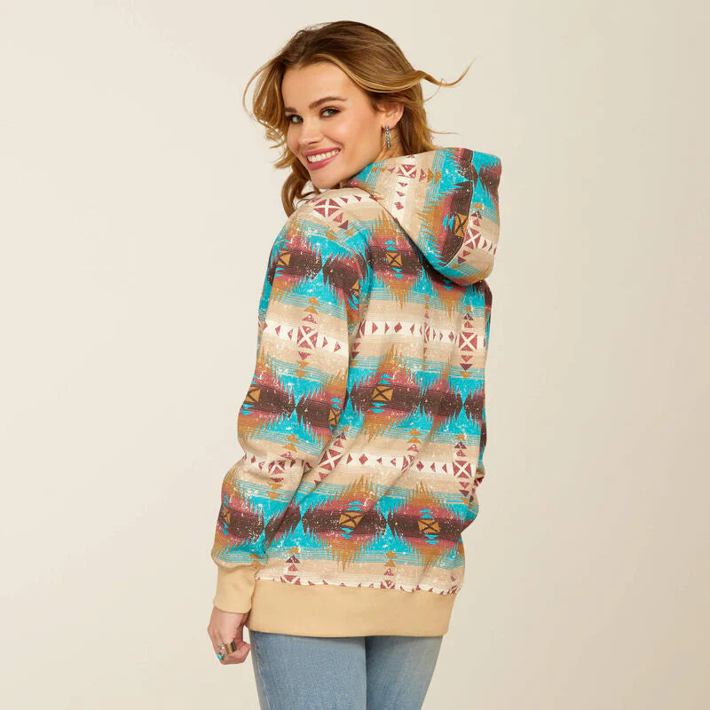 Ariat Women's Lunas Long Sleeve Hoodie- Serrano Print