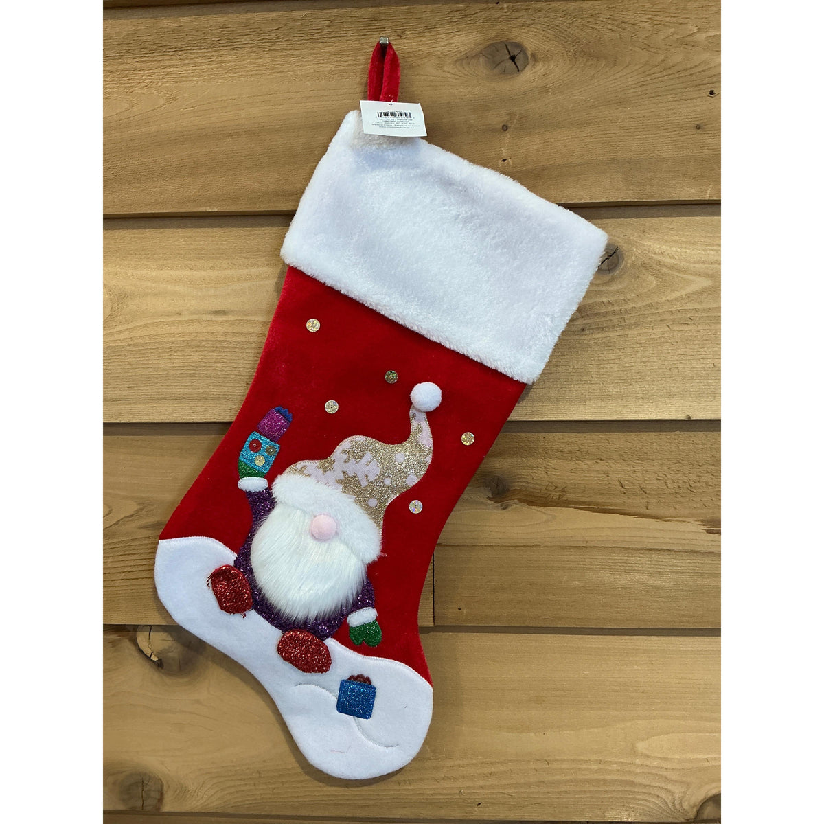 Christmas Stocking 20.5" Gnome