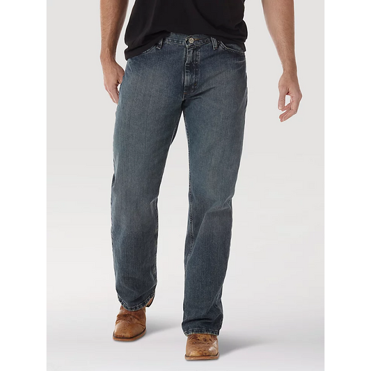 Wrangler Men's 20X No. 33 Relaxed Straight Leg Jeans - Vintage Midnight