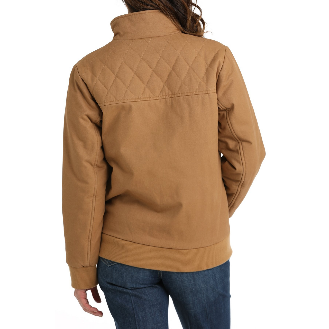 Cinch Women's Canvas Bomber Jacket - Brown