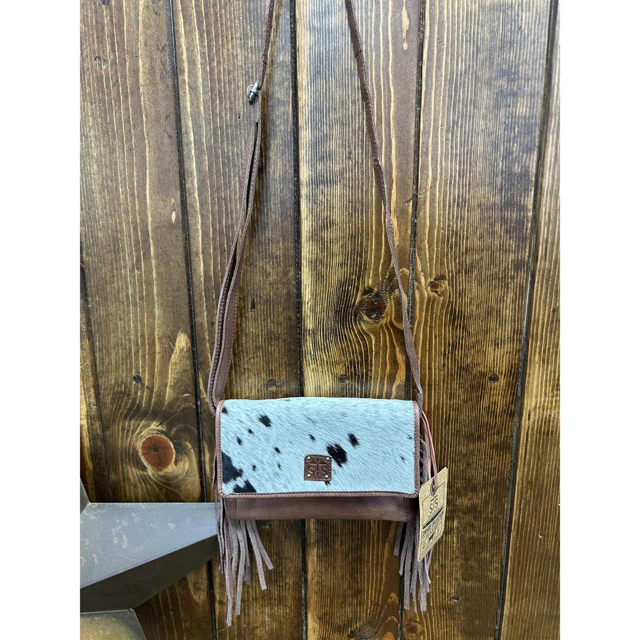 STS Indie Cowhide Harper Crossbody Bag - Brown