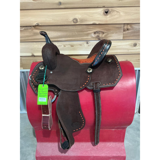 Irvine Elite 15" Barrel Saddle-Gator Inlay Seat - Irvine Tack & Western Wear