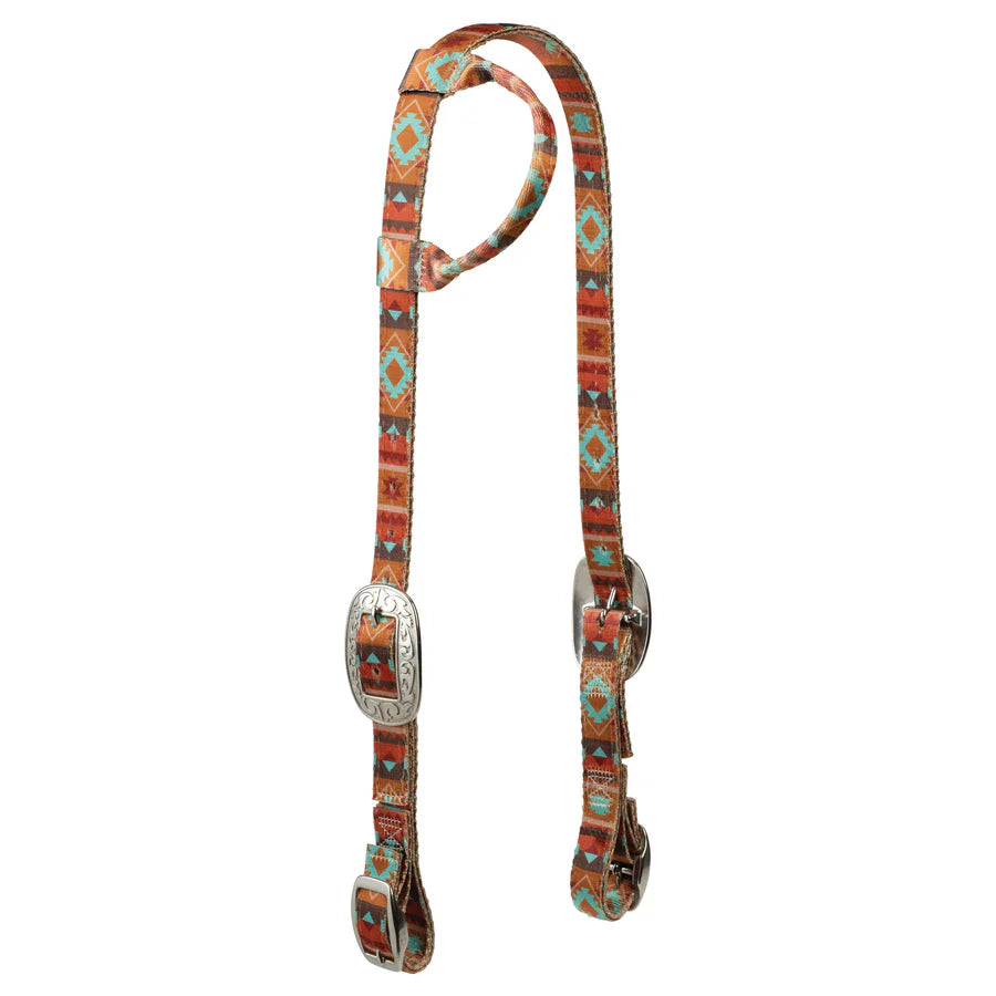 Weaver Patterened Poly Headstall-Sliding Ear