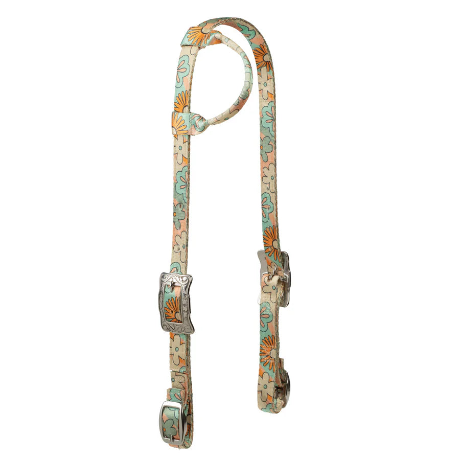 Weaver Patterened Poly Headstall-Sliding Ear