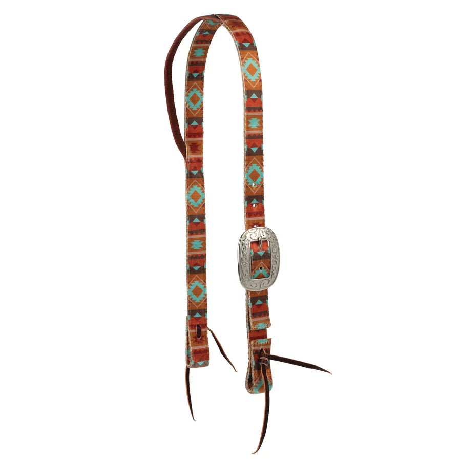 Weaver Patterened Poly Headstall-Split Ear