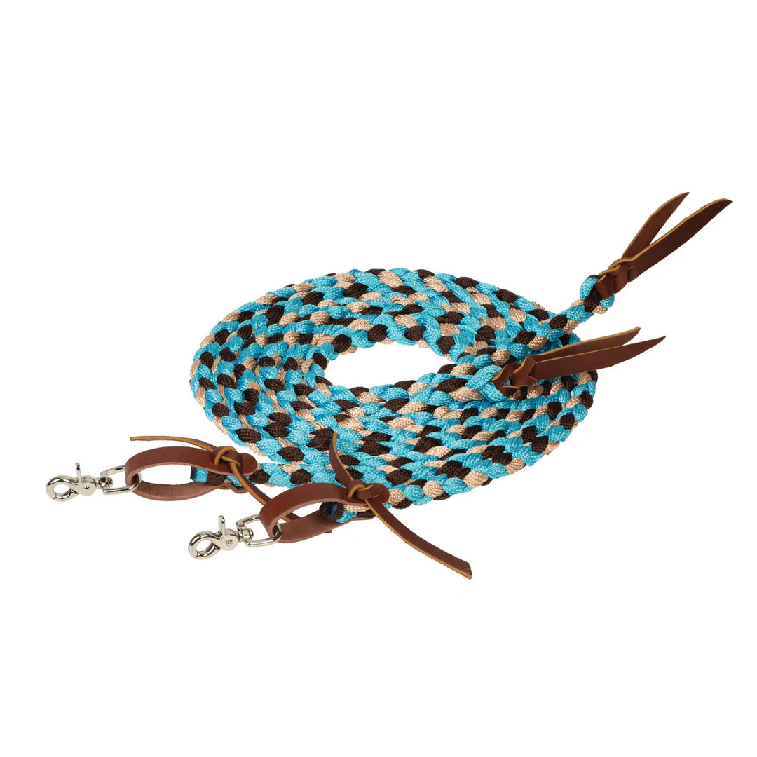 Weaver 1/2" x 8" Braided Split Rein - Assorted Colours - Irvine Tack &amp; Western Wear