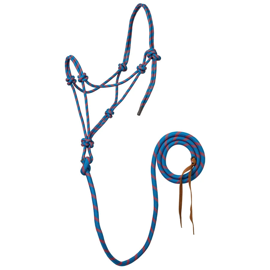 Weaver  5/16" Rope Halter with Attached Lead- Multiple Colours