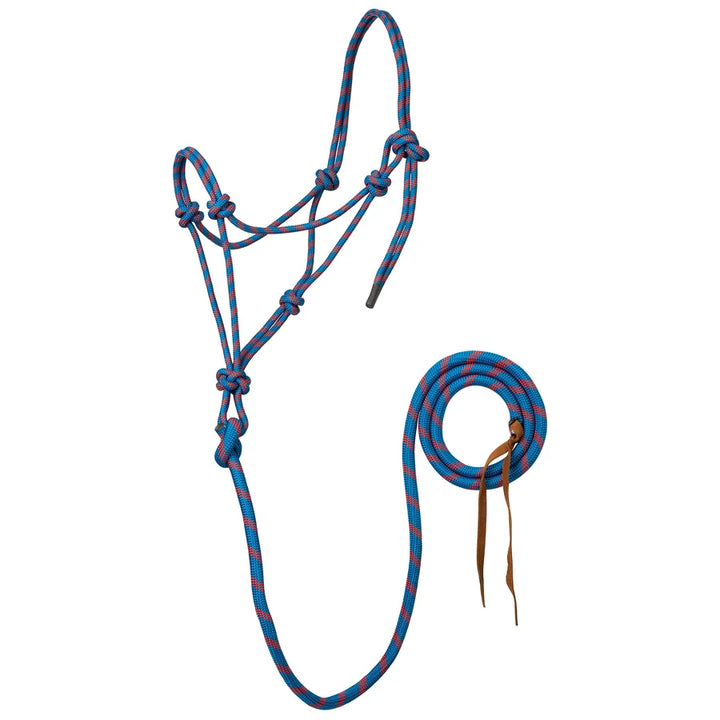 Weaver  5/16" Rope Halter with Attached Lead- Multiple Colours