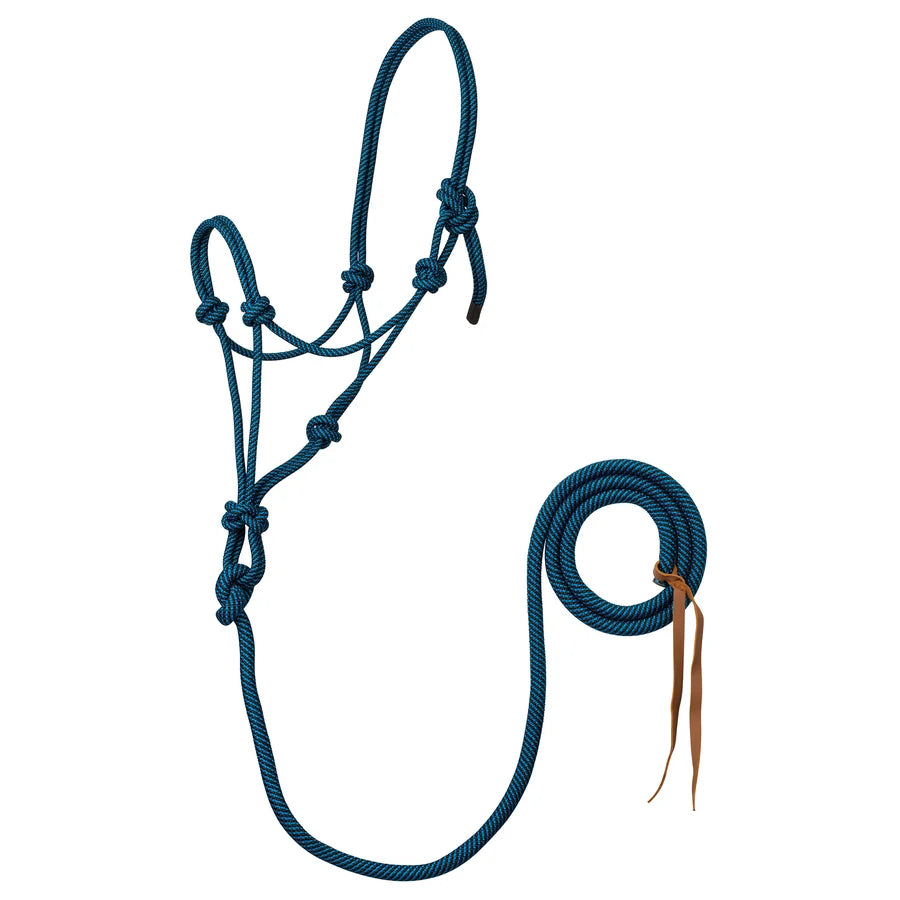 Weaver  5/16" Rope Halter with Attached Lead- Multiple Colours