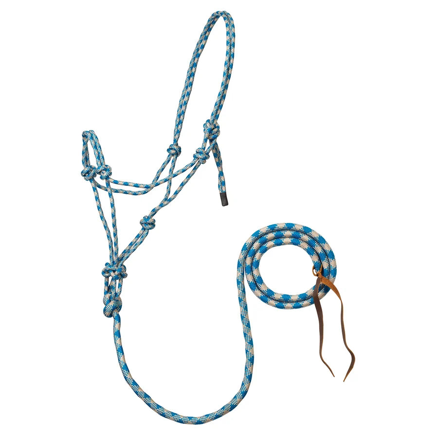 Weaver  5/16" Rope Halter with Attached Lead- Multiple Colours