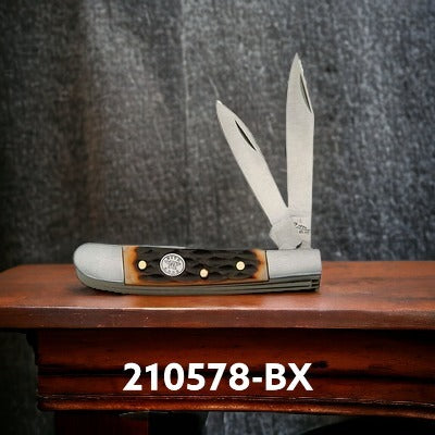 Circle SH - 2 Blade Pocket Knife 2.75" - Peanut - Irvine Tack & Western Wear