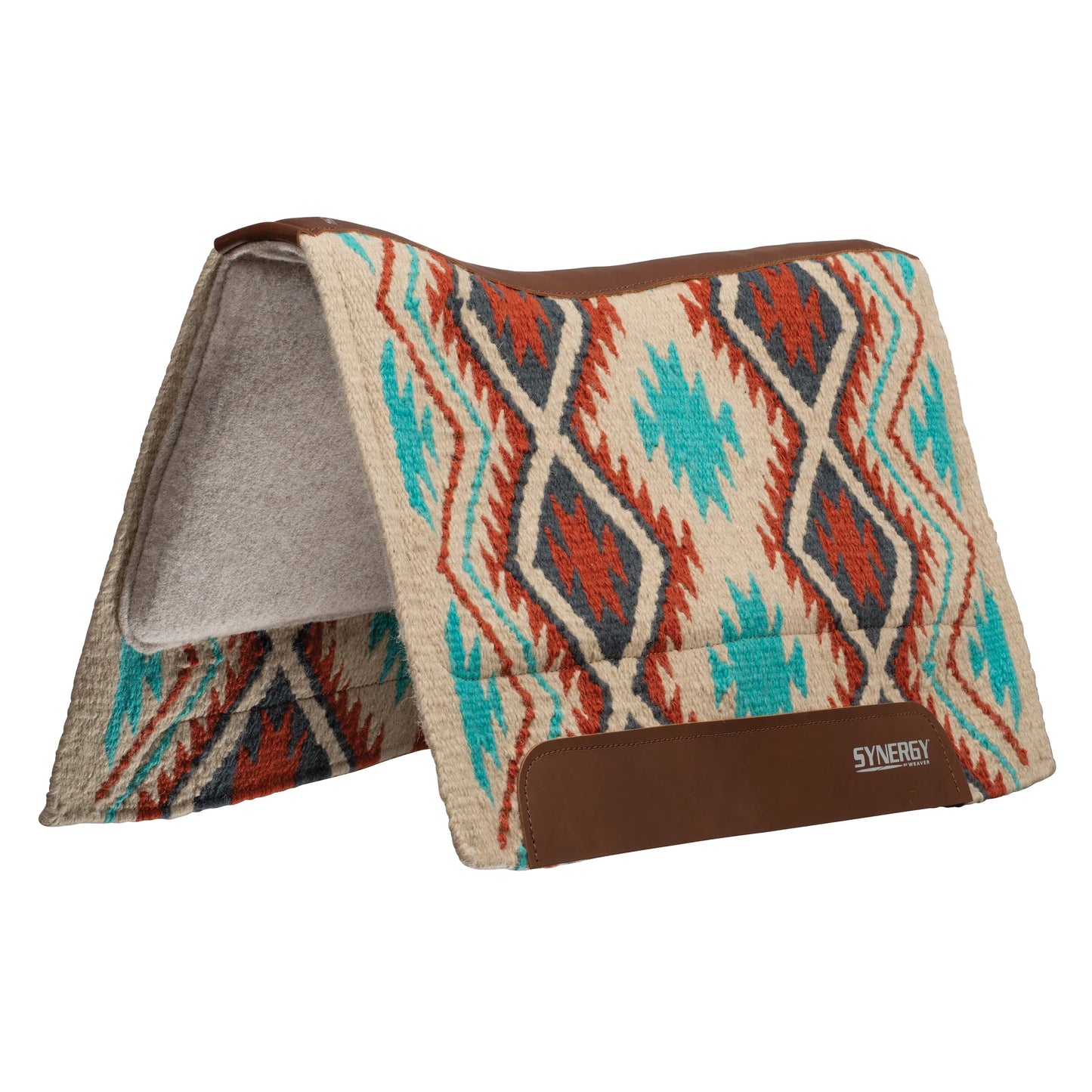 Weaver Synergy Contoured Performance Saddle Pad w/Merino Fleece - 33x38