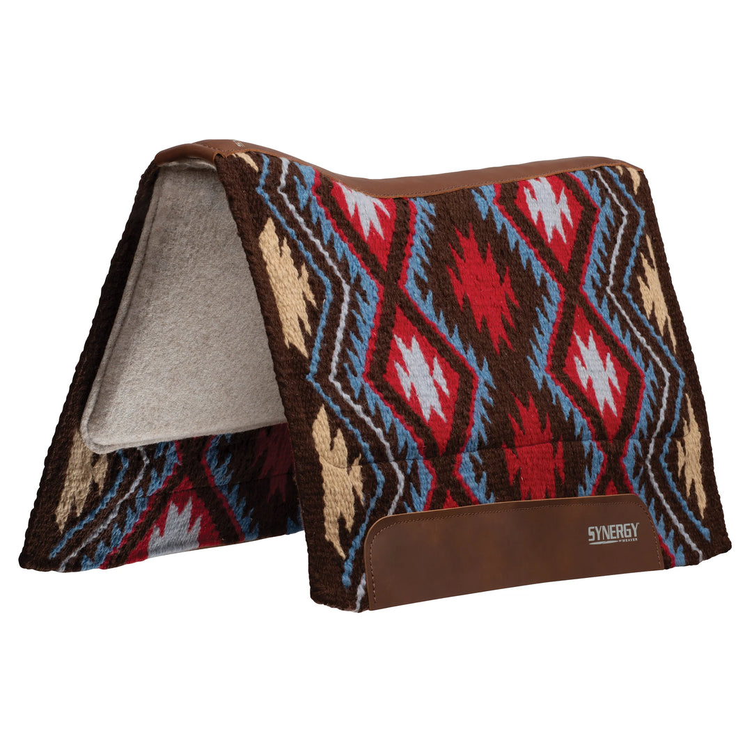 Weaver Synergy Contoured Performance Saddle Pad w/Merino Fleece - 33x38