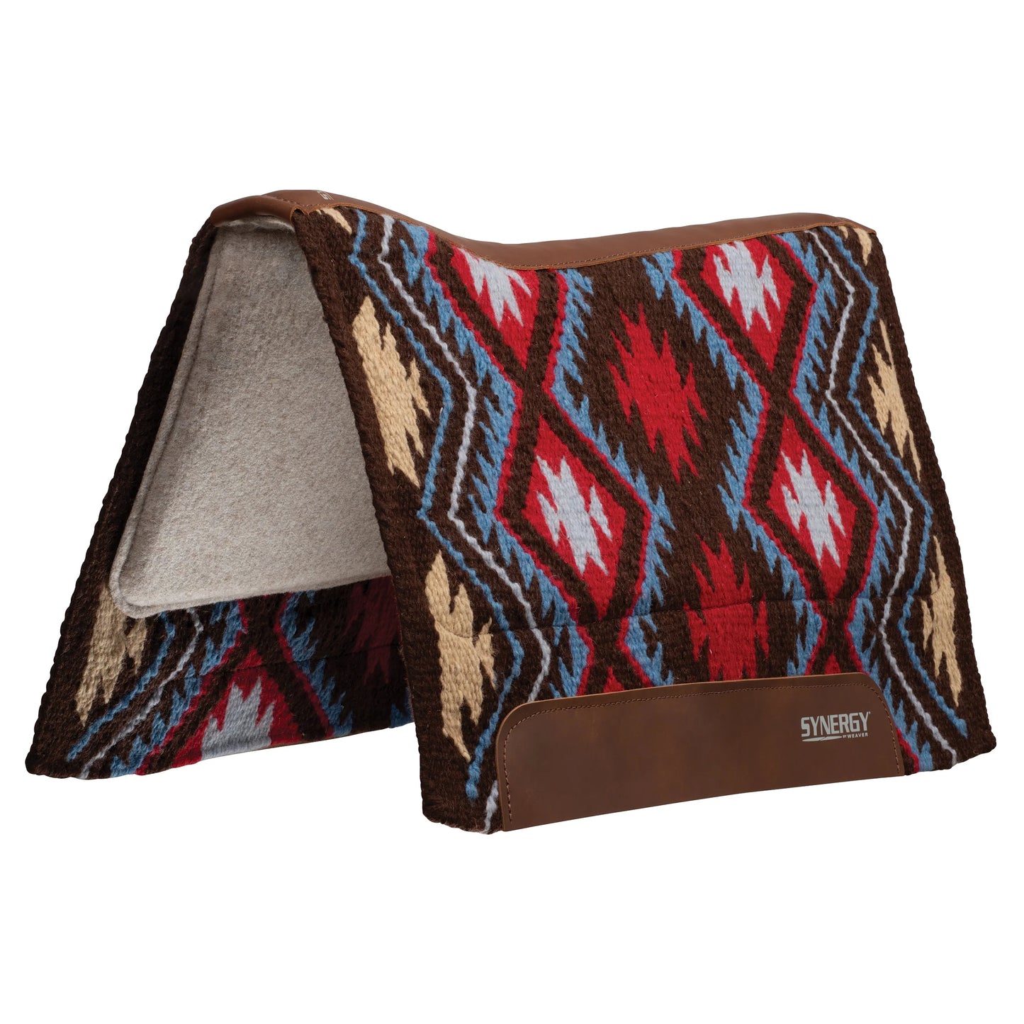 Weaver Synergy Contoured Performance Saddle Pad w/Merino Fleece - 33x38