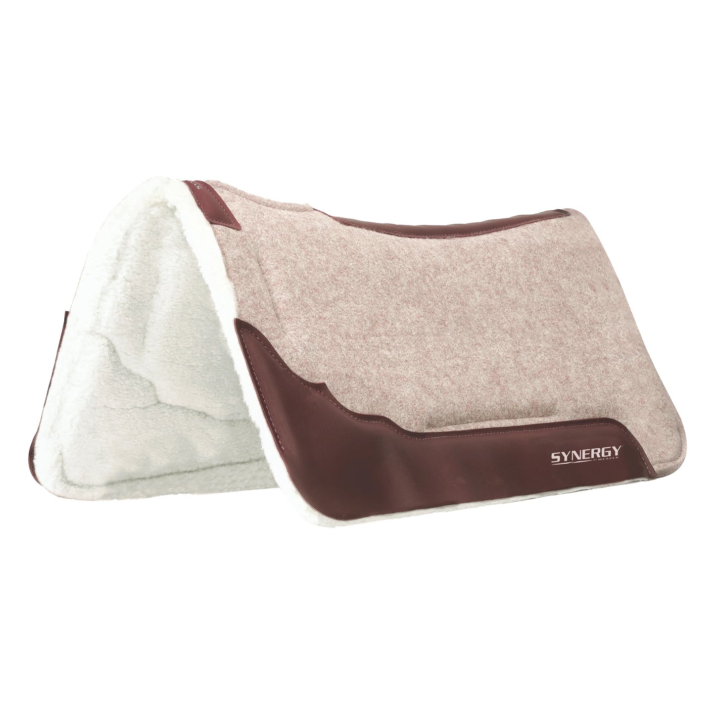 Weaver Synergy Contoured Wool Blend Felt Performance Saddle Pad w/Merino Fleece Liner - 32x32