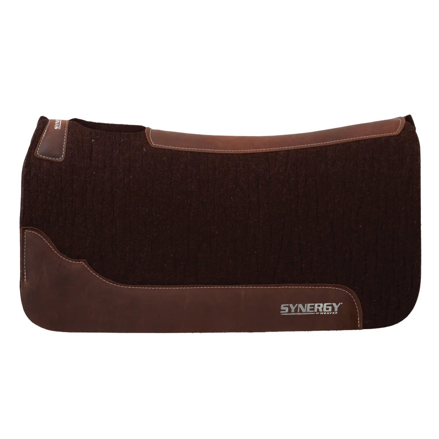 Weaver Synergy 1 1/4" Contoured Steam Pressed 100% Merino Wool Felt Performance Saddle Pad