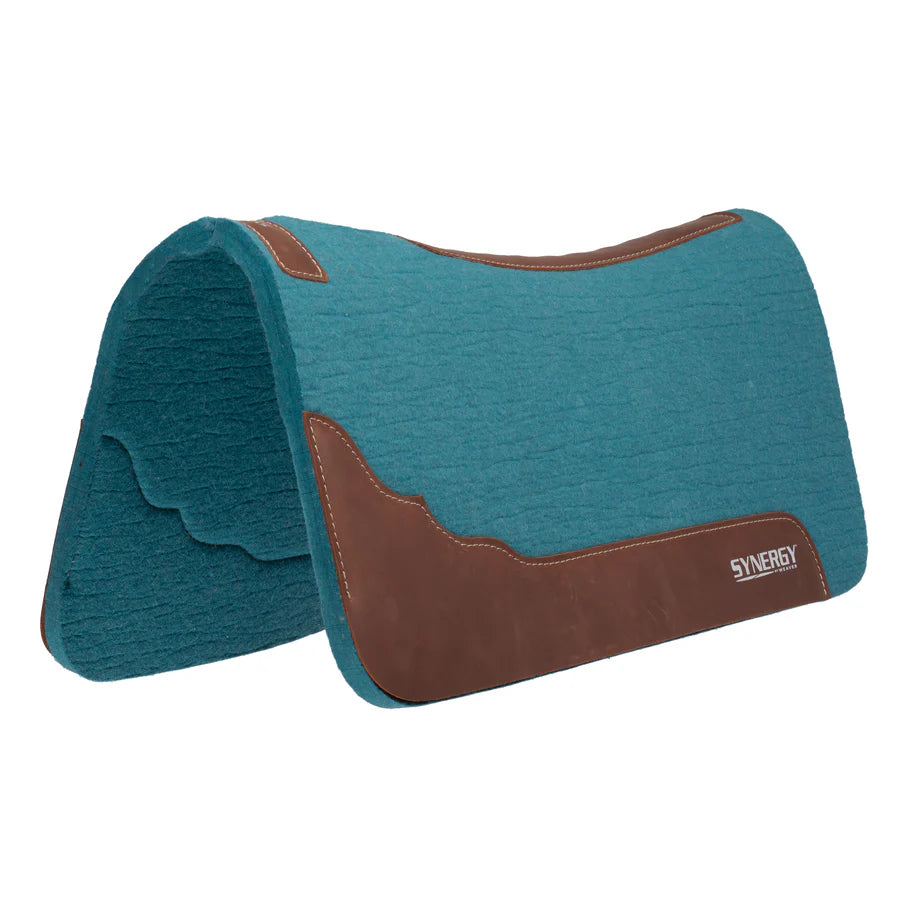 Weaver Synergy 1 1/4" Contoured Steam Pressed 100% Merino Wool Felt Performance Saddle Pad