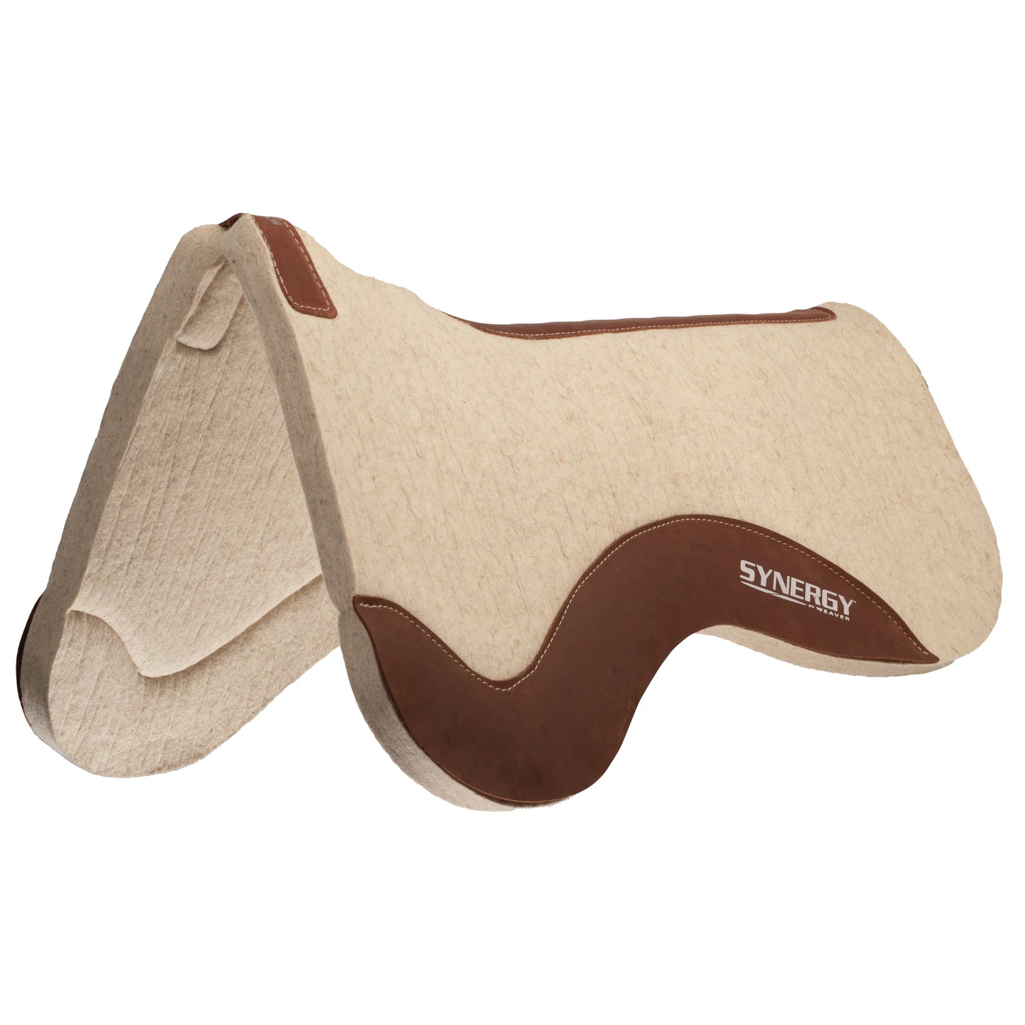 Weaver Synergy 3/4" Contoured Close Contact Stream Pressed 100% Merino Felt Performance Saddle Pad