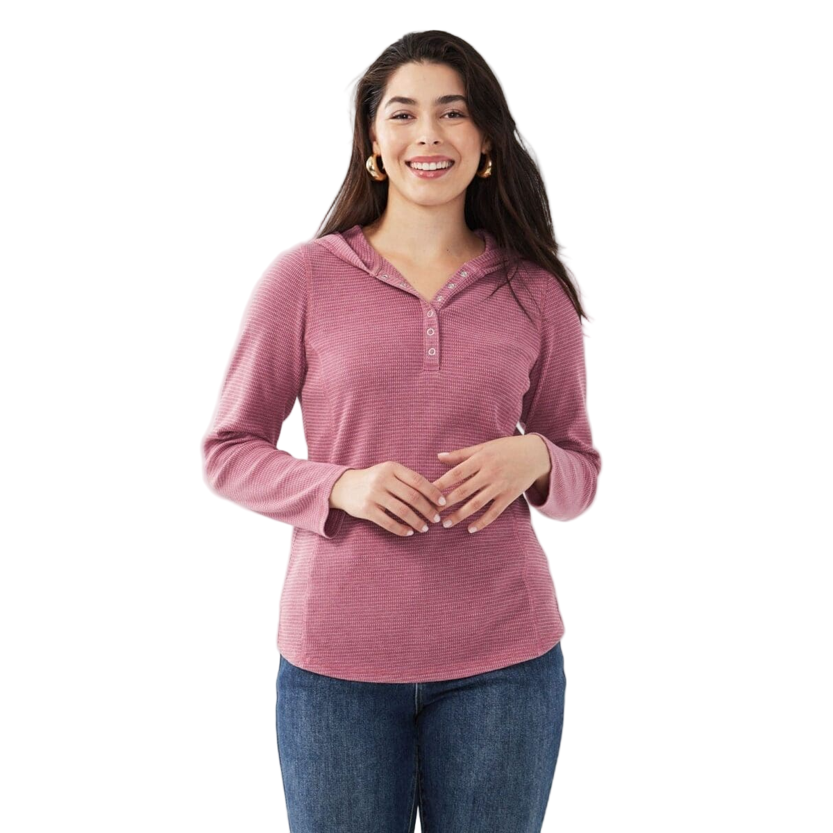 FDJ Dressing Women's LS Thermal Snap Hoodie