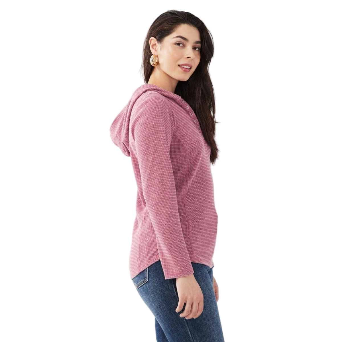 FDJ Dressing Women's LS Thermal Snap Hoodie