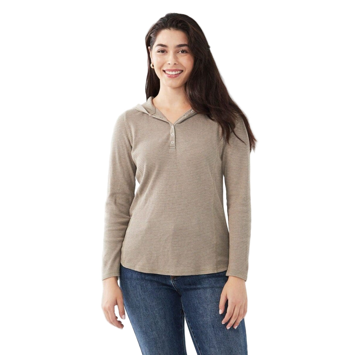 FDJ Dressing Women's LS Thermal Snap Hoodie