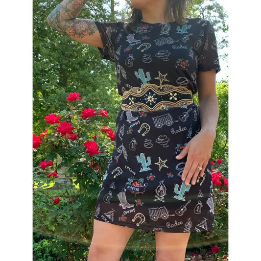 Merigold Kiss Women's Short Sleeve Mesh Sheath Dress- Cactus