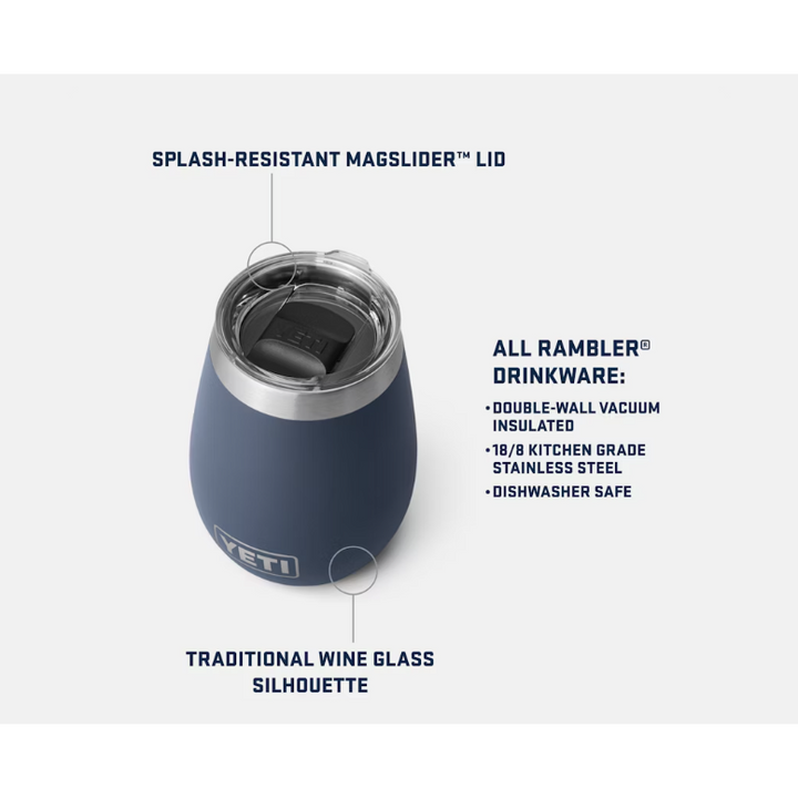 YETI Rambler 295 mL Wine Tumbler with MagSlider Lid