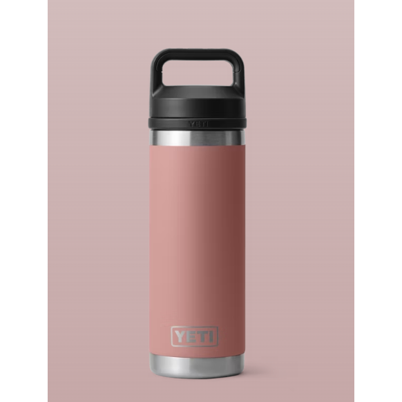 YETI Rambler 532 mL Bottle with Chug Cap - Sandstone Pink