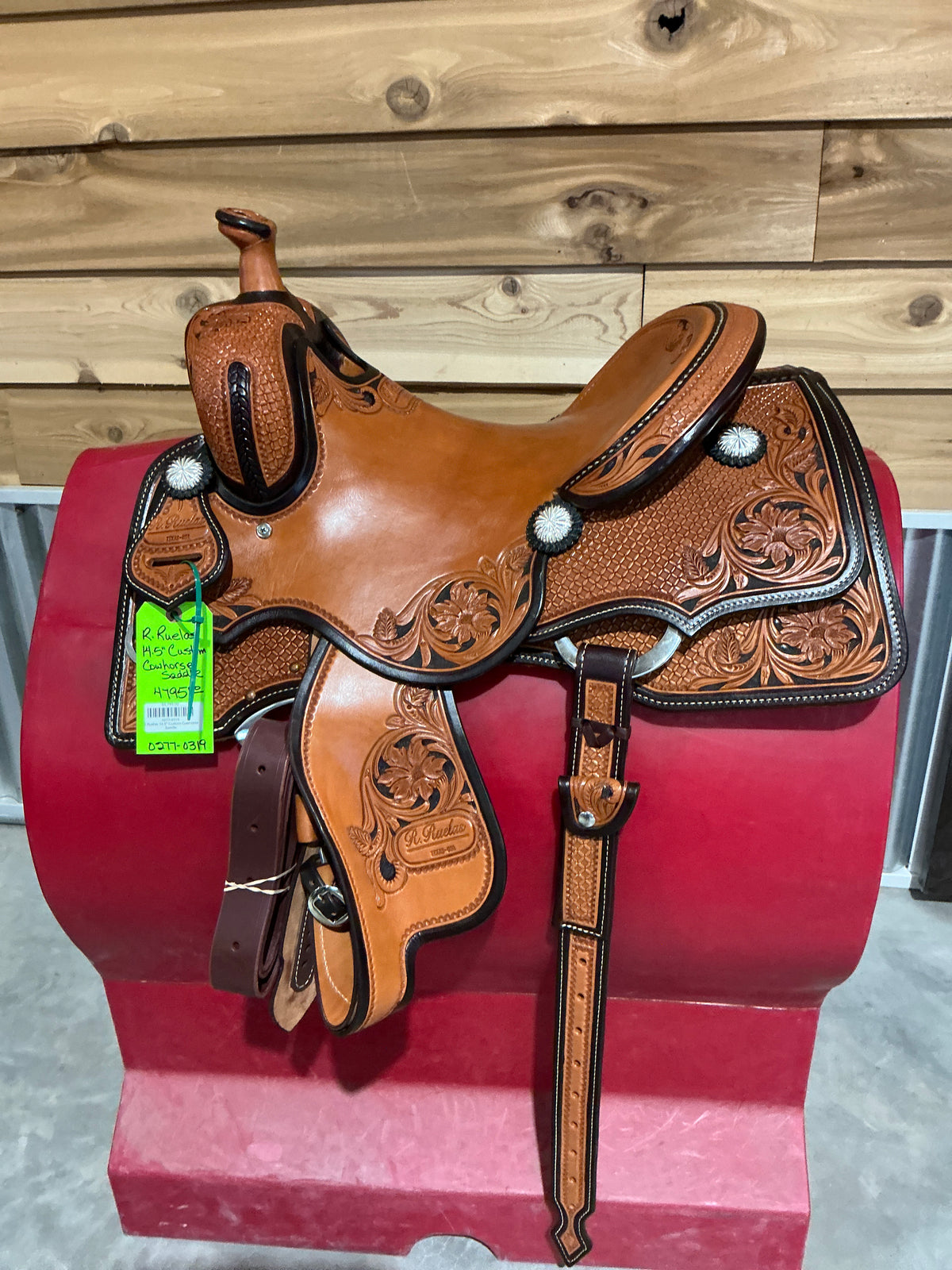R.Ruelas 14.5" Custom Cowhorse Saddle