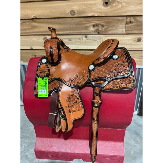 R.Ruelas 14.5" Custom Cowhorse Saddle