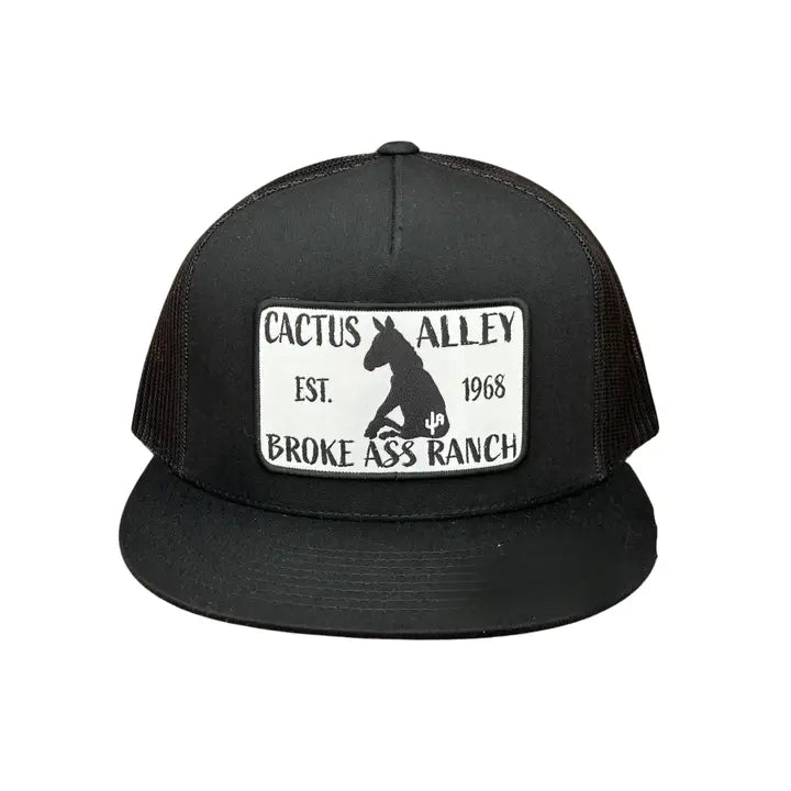 Cactus Alley Donkey 6006 Snapback Cap- Black