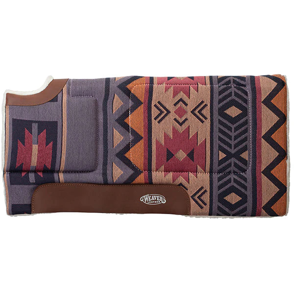 Weaver All Purpose Built Up Cut Back Saddle Pad 384 CANYON SUNSET CROWN BLUE