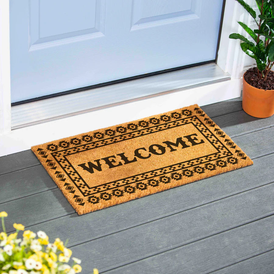 Evergreen Southwest Pueblo Coir Welcome Mat-