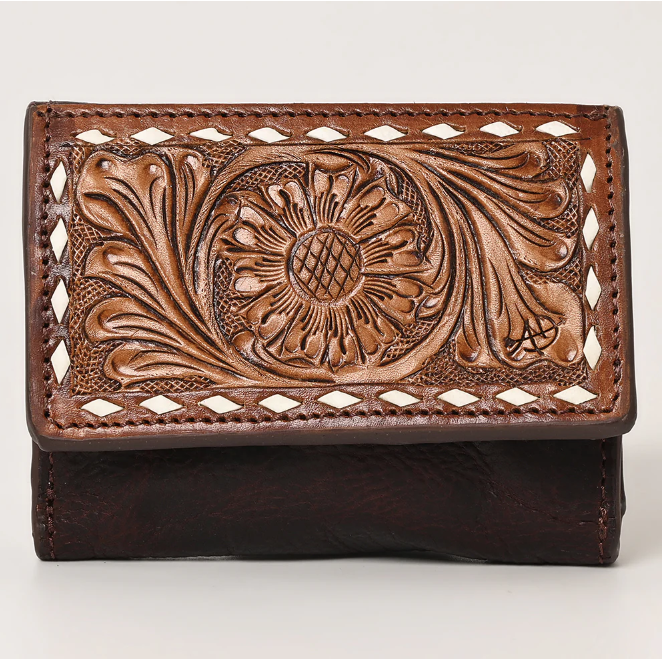 American Darling Women's Genuine Leather Western Wallet